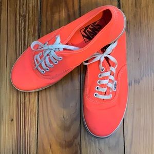 Neon pink Vans